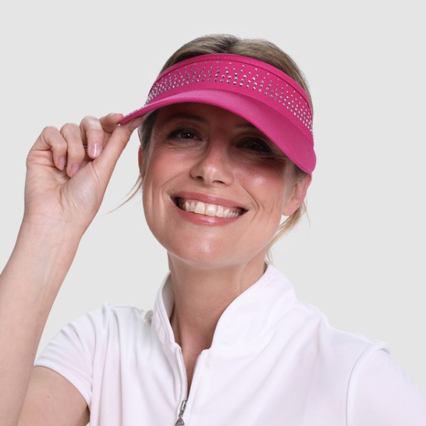 Surprize Pink Crystal Visor
