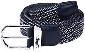 Woven Belt Navy/White